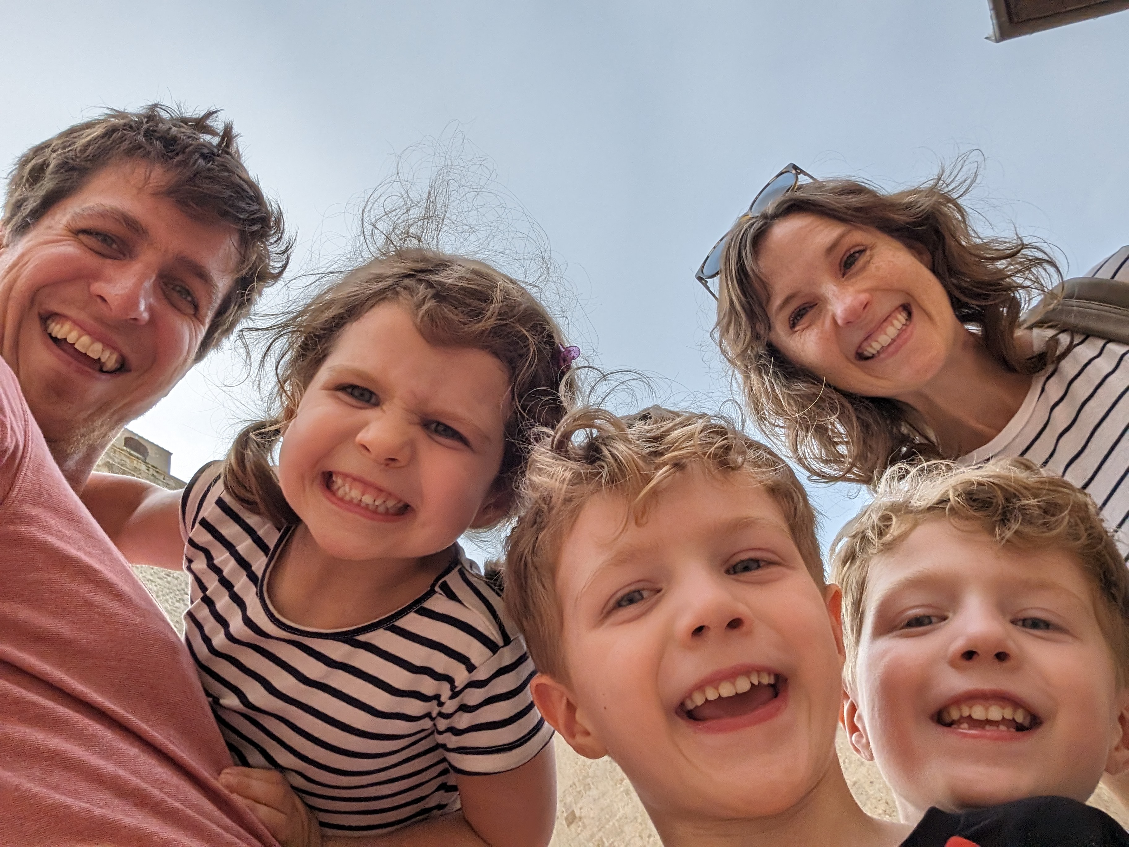 Brett and his family in Italy