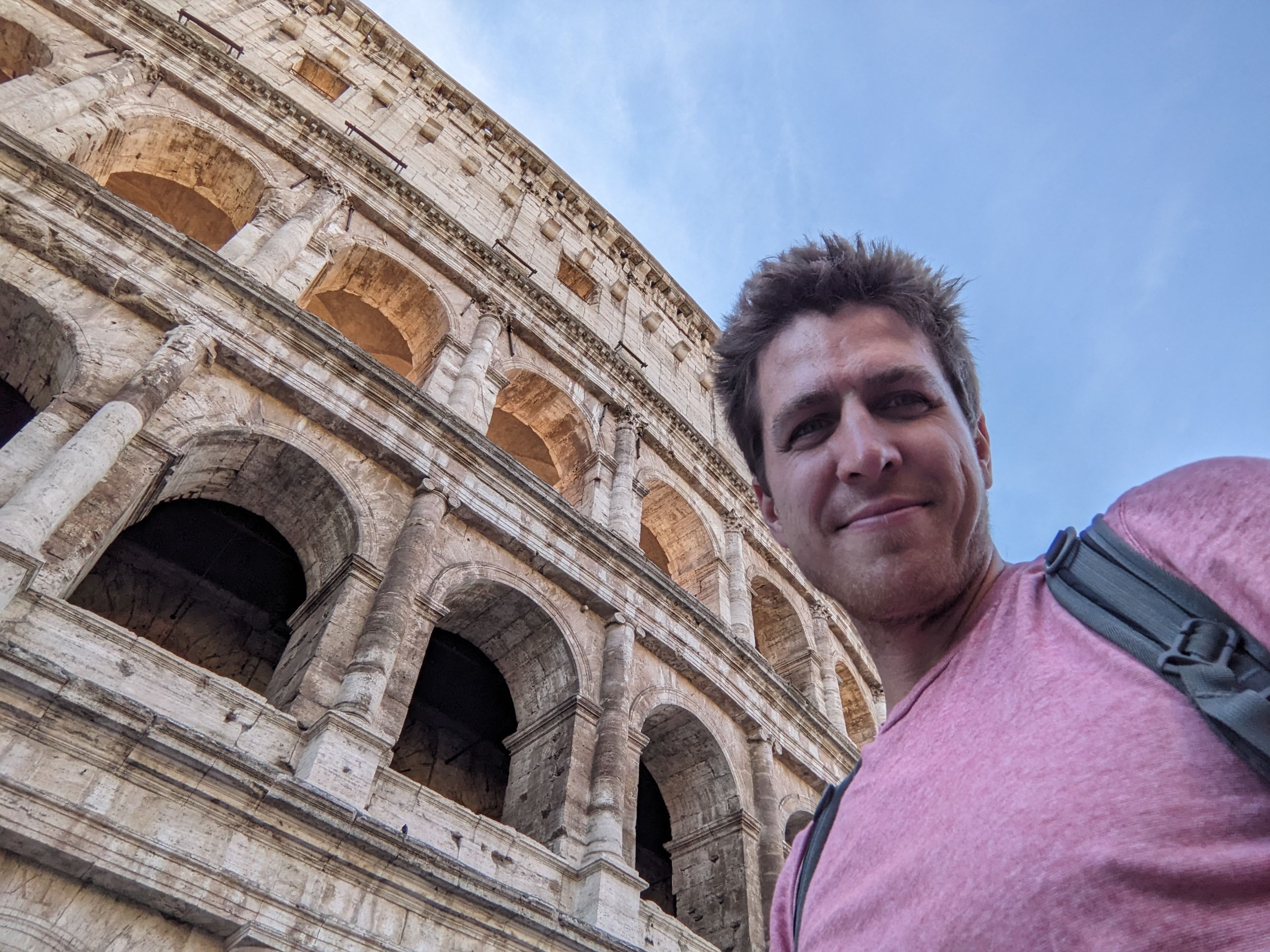 Brett at the Colosseum in Rome